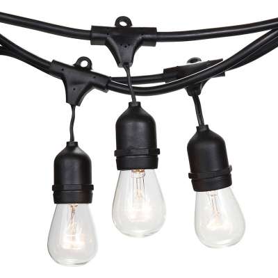 18Pcs 11W S14 Incandecsent Bulbs Included 14.4M 15 Socket E27 Outdoor Waterproof IP65  String Lights Festoon Ready to Ship