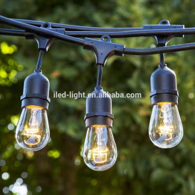 CE ROHS Certificated Wholesale Festoon String Light S14 Bulbs Included E27 LED Garden String Light For Garden Yard Patio